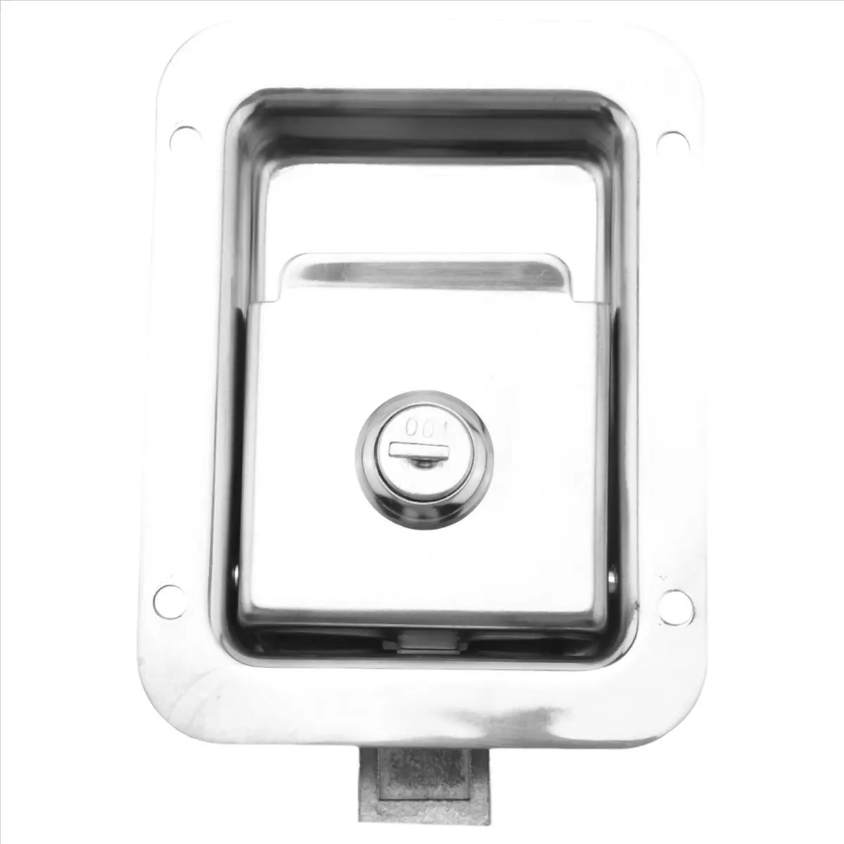 Super Sale Paddle Slam Latch with Lock & Key Travel Trailer Lock Stainless Steel RV Door Latch Heavy Duty Flush Mount Handle Lat
