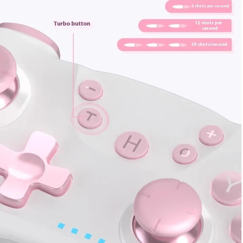 ACEGAMER SW02 controlador Bluetooth Dual-mode Hall Joystick Anti-Slip Grips Função Tubro Para Switch 2/1/PC Multi-Colorgame presente