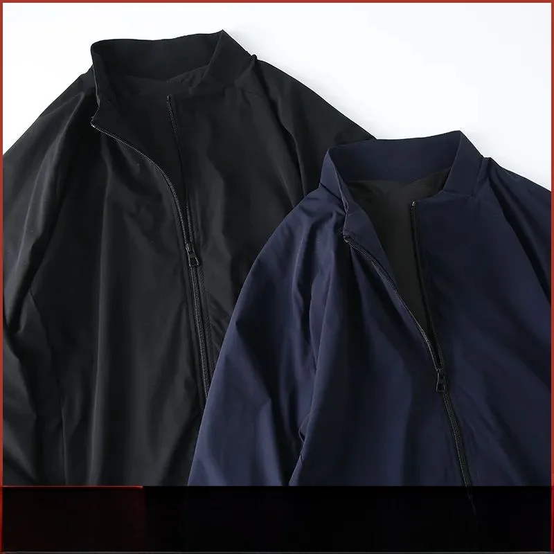 

Легкая дышащая водонепроницаемая эластичная мужская уличная одежда с воротником-стойкой Jaet Busin, повседневная тонкая верхняя одежда, осенний сезон