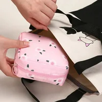 Cartoon Pattern Sanitary Napkin Bag Women Sanitary Napkin Tampon Storage Bag Portable Waterproof Multifunction Organizer Pouch 2