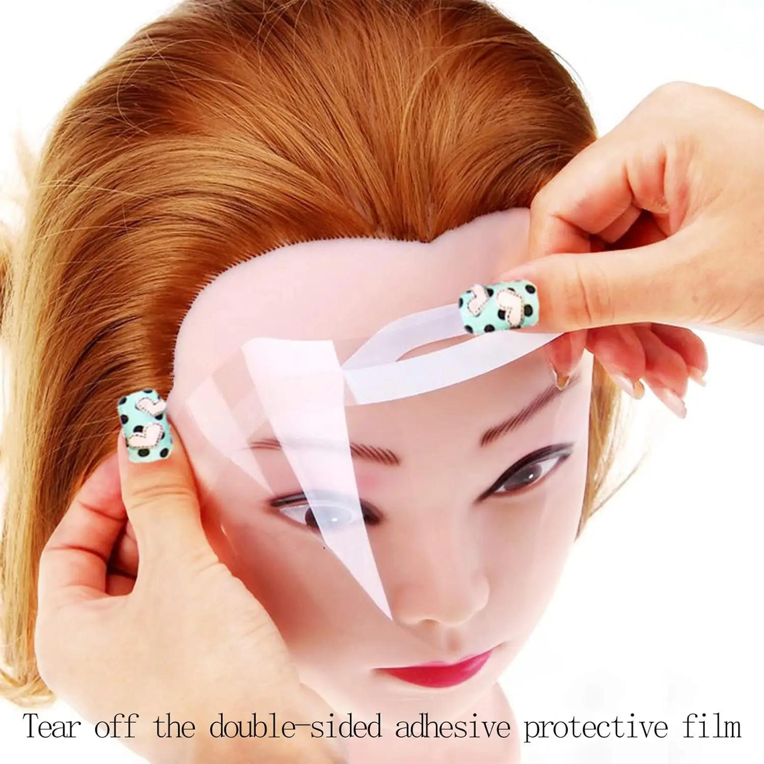10/50 PCS Safety Face Shield, Disposable Microblading Protective Shower Visor Face Shield Mask,  Hairspray Salon Supplies image 2