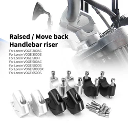 Motorcycle Handlebar Riser Drag Handle Bar Clamp Extend Adapter For Loncin VOGE 300AC 300DS 500R 500AC 500DS 500DSX 650DS