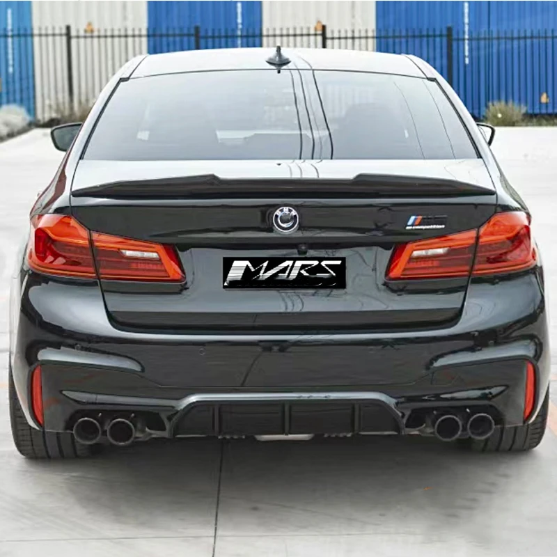 For BMW F10 F18 M5 carbon fiber rear trunk lid spoiler 520 i 525 i 530 i 535i sports modification kit 2010 11 12 13 14 15 16 17