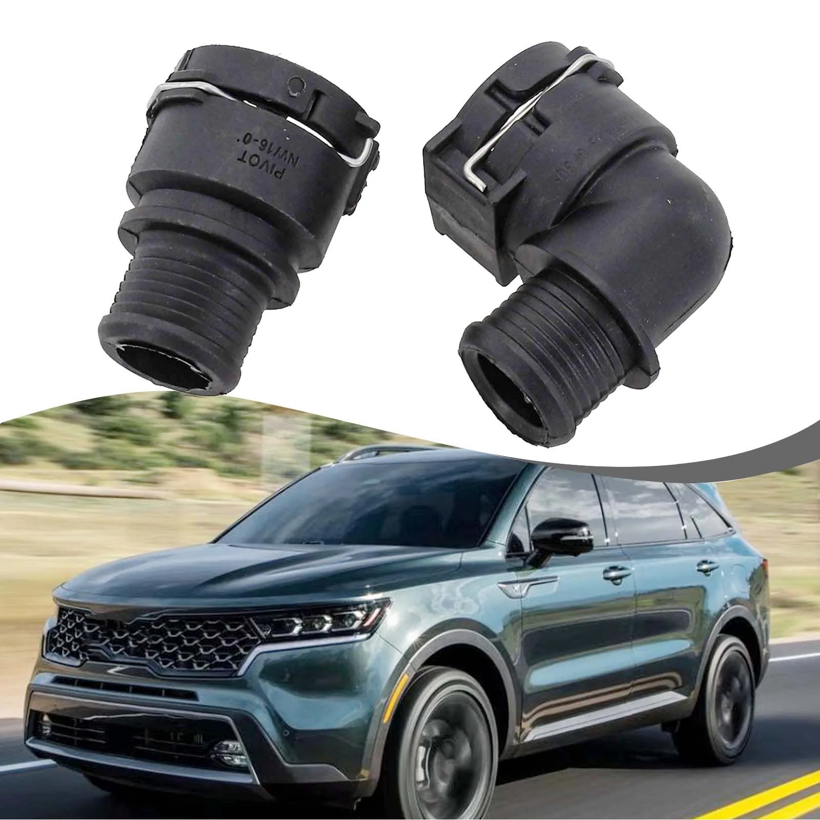 Accesorio de flujo de refrigerante negro 95089364 95316518 Resistente al desgaste Fácil instalación Rendimiento duradero para entrada de matriz