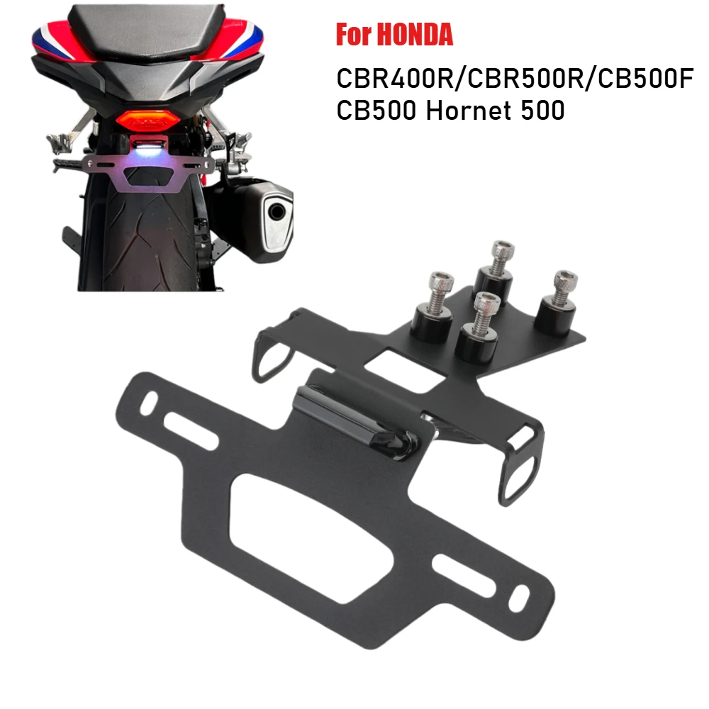 

Держатель номерного знака для мотоциклов HONDA CB500 Hornet 500 CBR500R CB500F CBR400R CB 500F, крепление для заднего фонаря, LED-подсветка