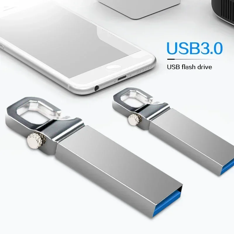 Unidad Flash USB 512, Pendrive de Metal de 3,0 GB, 8GB, 16GB, 32GB, 64GB, 128GB, regalo