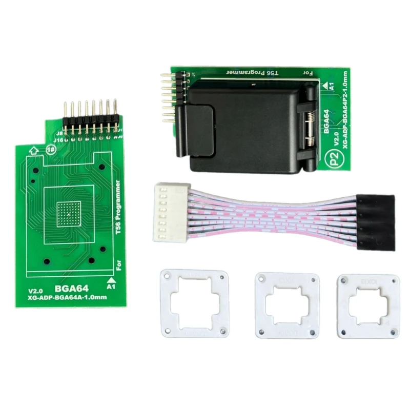 BGA64 Programming Adapter Supports Multiple Chip Size Only for T56 Programmer Efficient Use