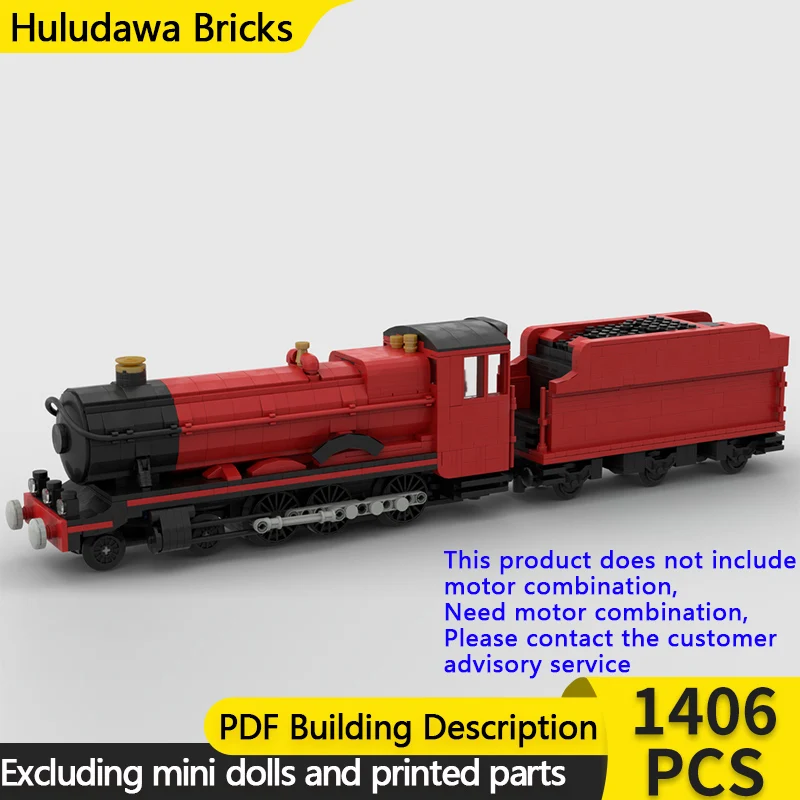 

City Car Model MOC Building Bricks Railway Express Locomotive Modular Technology Gifts Holiday Assemble Children Toys Suit