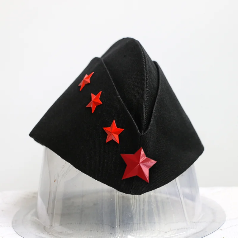 Military Hat Russian Army Cap Sailor Stage Performance Cosplay Boat Hats Headwear Accessories