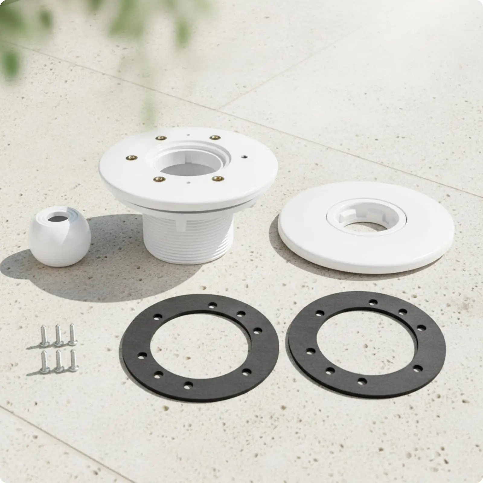 Pool Liner Jet Nozzle Inlet Outlet Fitting White Plastic for Above Ground Swimming Pool Spa Circulation Pump Plumbing Part