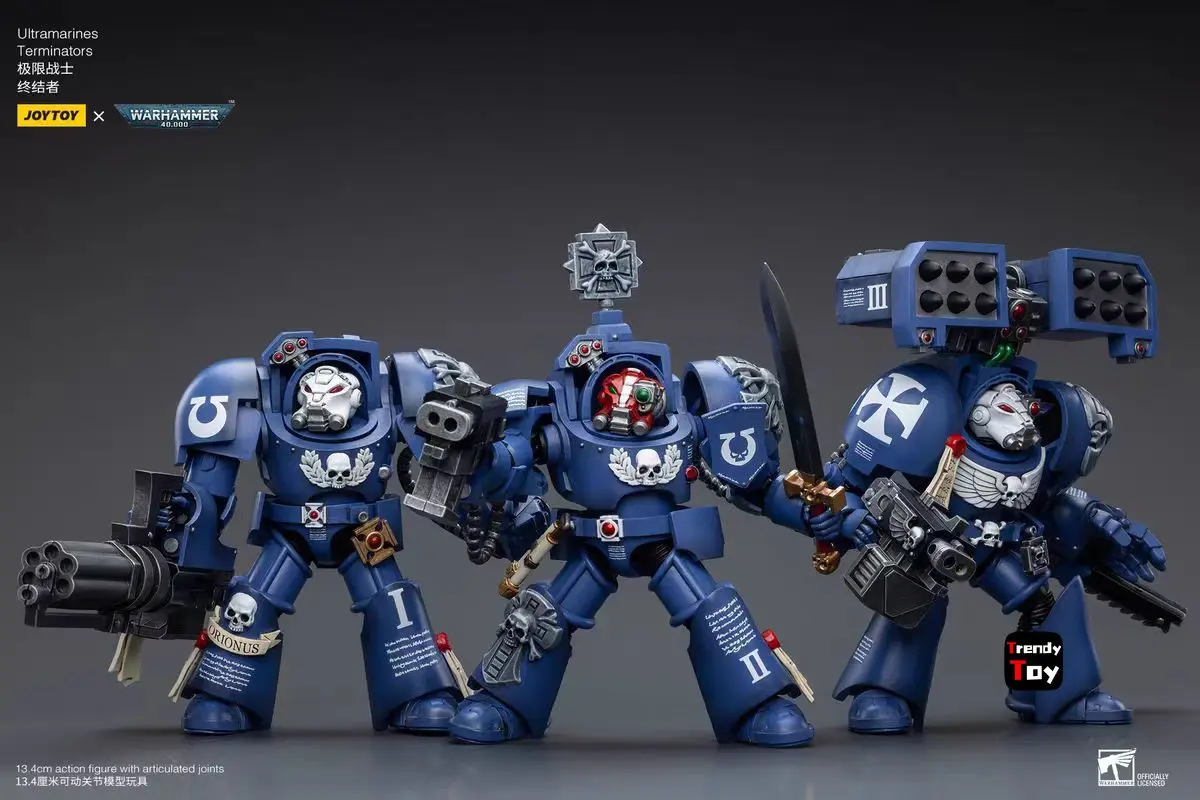 【JOYTOY】Warhammer 40K Ultramarines Terminors 6 pièces 1/18 modèle de figurine d'action