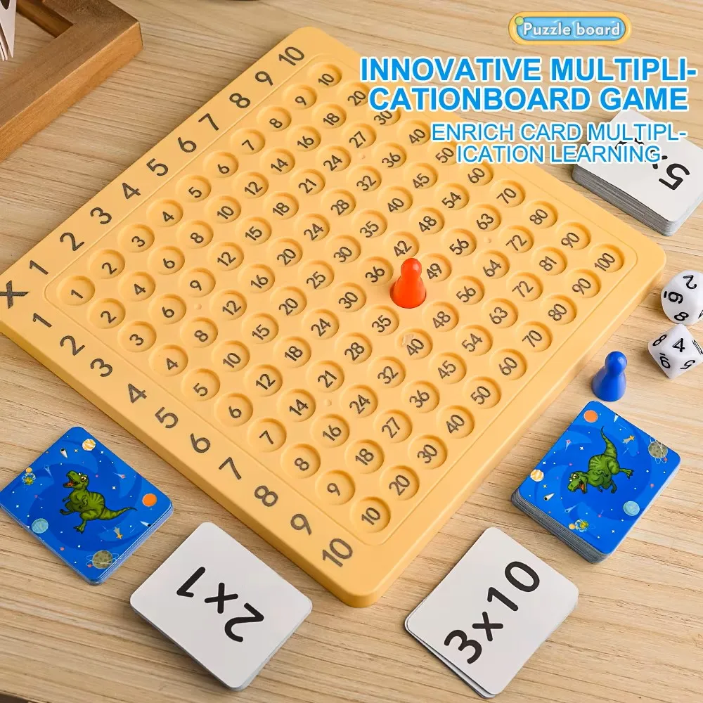 99 Multiplication Board Montessori Arithmetic Toy Multiplication Table Math Learning Counting Teaching Aids For Kids Study Gift view 6