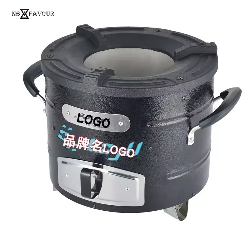 Favour Portable Stainless Steel Grill Multifunctional Foldable Firewood Stove Charcoal Fuel Stylish African Style Outdoor BBQ