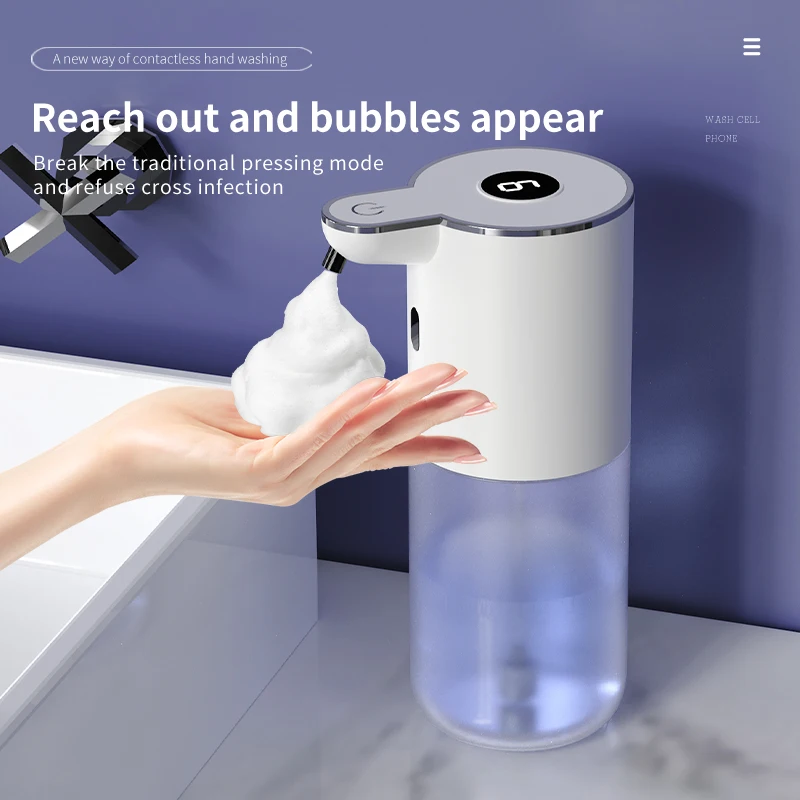 New P18S Automatic Induction Soap Dispenser, Foam Hand Sanitizer, Induction Wall-mounted Soap Dispenser, No Contact