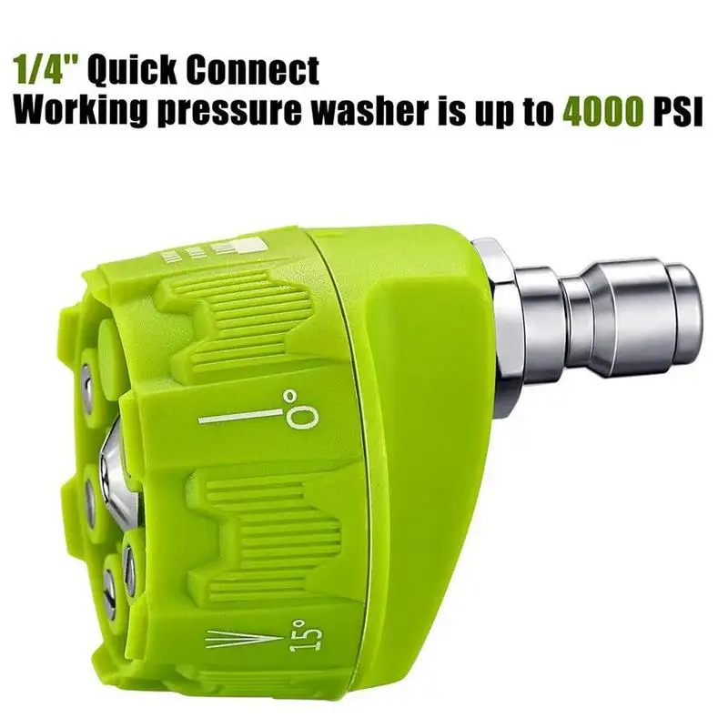 Pressure Washer Nozzle 6 In 1 Multifunctional Nozzle For Pressure Washer Max 3500 PSI Portable Power Washer Accessories 1/4in