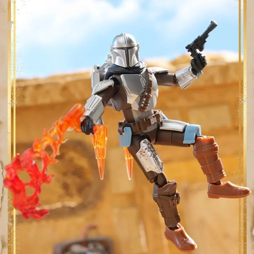 BLOKEES Star Wars Star Edition De Mandalorian Bounty Journey Din Djarin Grogu Splicing Beweegbare Speelgoed Model Ornament Gift