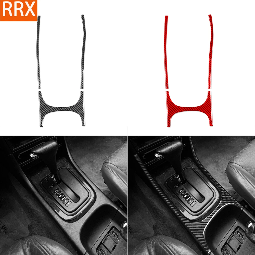 For Acura Integra 1994-2001 Real Carbon Fiber Stickers Central gearbox panel Trim frameCar Accessories Interior decorative