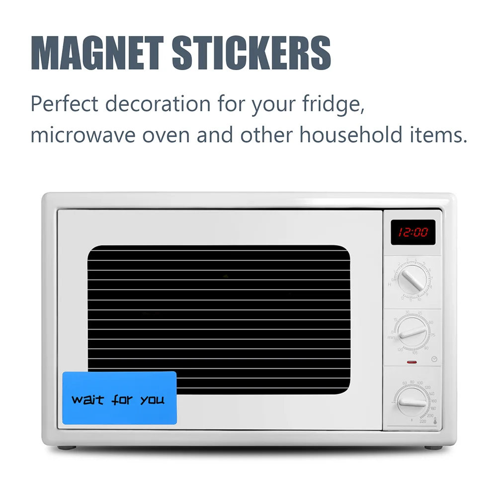 10 Pcs Friction Erasable Markers Wipe Label Magnets Whiteboard Writable Refrigerator Stickers Magnetic