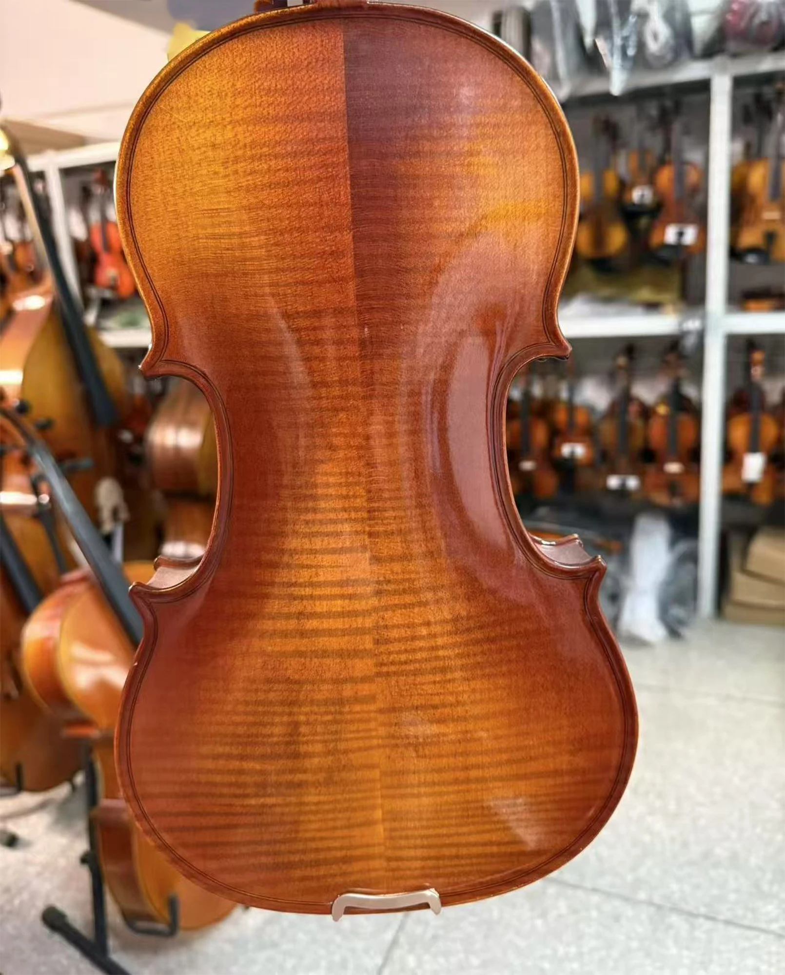 Beginner Handmade 4/4 Violin, Complete Student Kit with Case Bow Shoulder Rest, Back to School, Easy Start