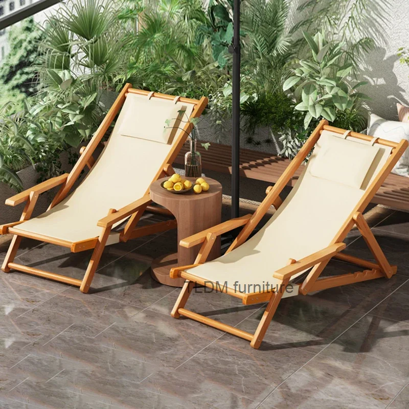 Sea Travel Swimming Sun Loungers Garden Recliner Pool Balcony Patio Lounge Chair Folding Picnic Silla Playa Outdoor Furnitures