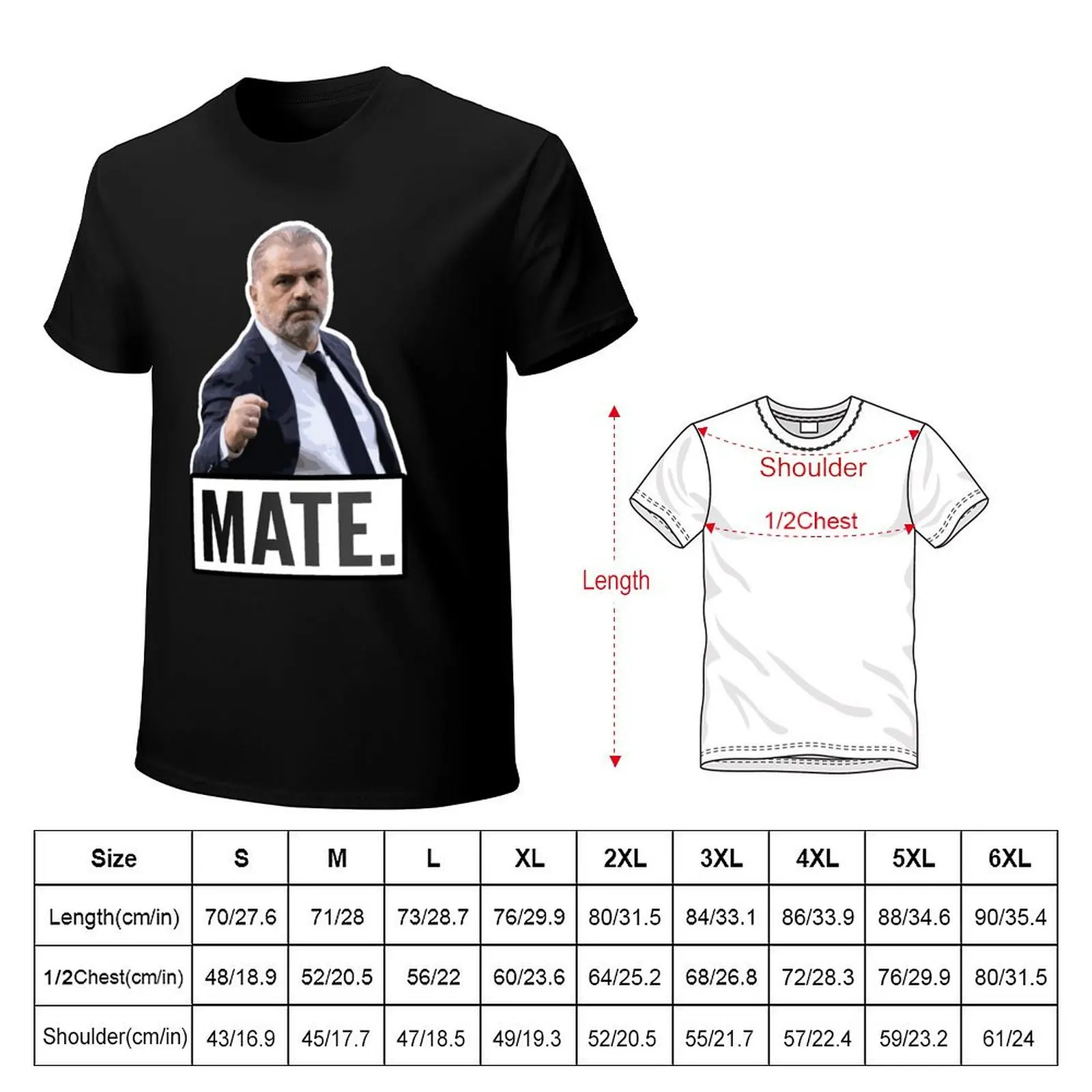 Ange Postecoglou Mate T-Shirt t shirts for man cotton T-Shirt