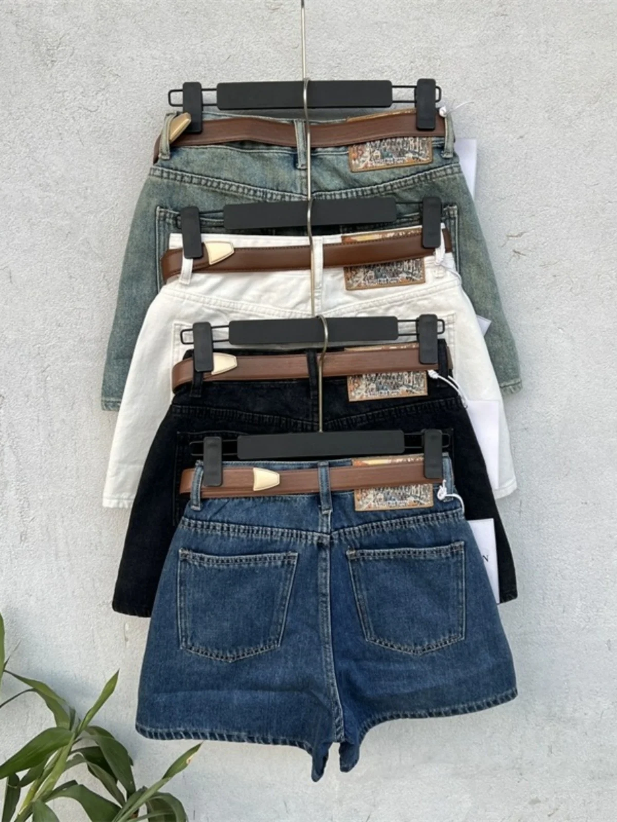 High Waist A-Line Shorts Women's Jeans Short Pants Summer New Style European Loose Fit Hot Pants Outerwear Korean Fashion