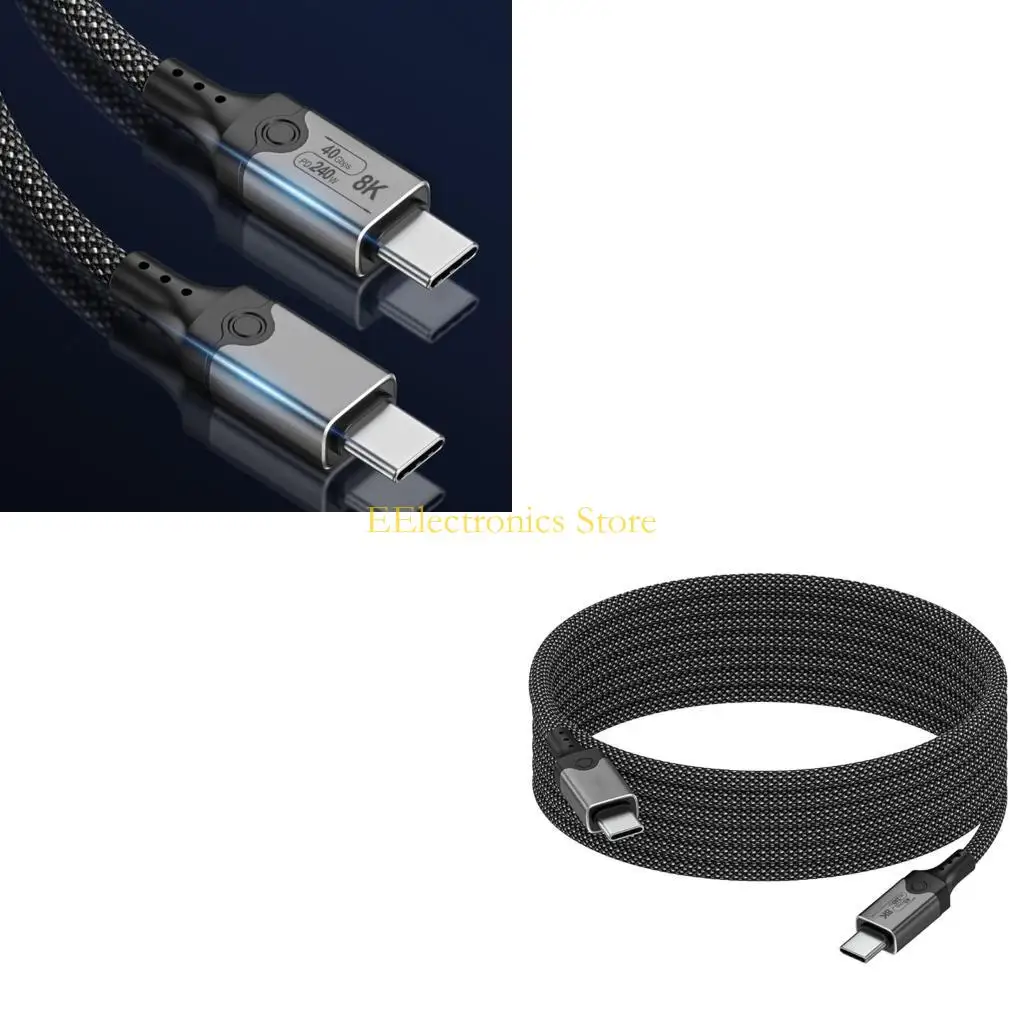 B03C USB4 Type C Cable Enables 8K60HZ Video Streaming And Fast Speed 40Gbps Data