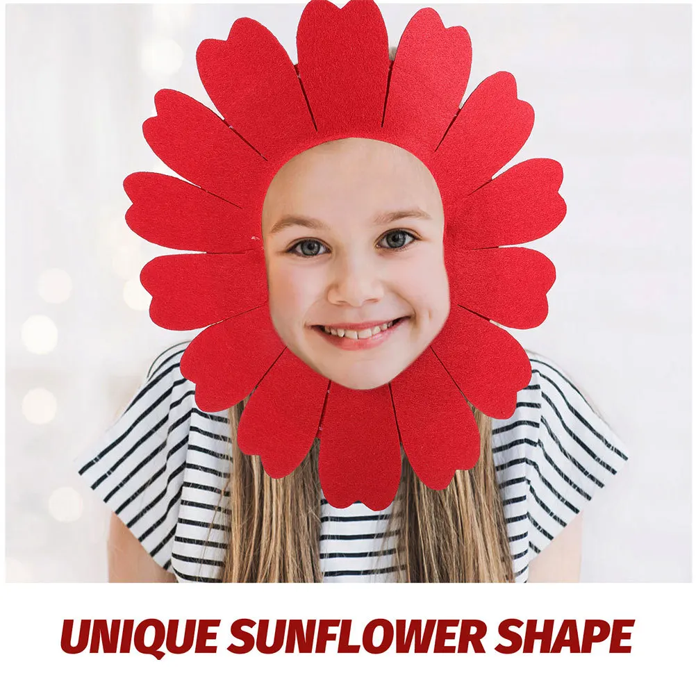 أغطية رأس عباد الشمس، دعامة حفلات الأداء المضحكة لجميع القديسين، مهرجان الرقص، إكسسوار أزياء الأزهار للأطفال يمكن ارتداؤه