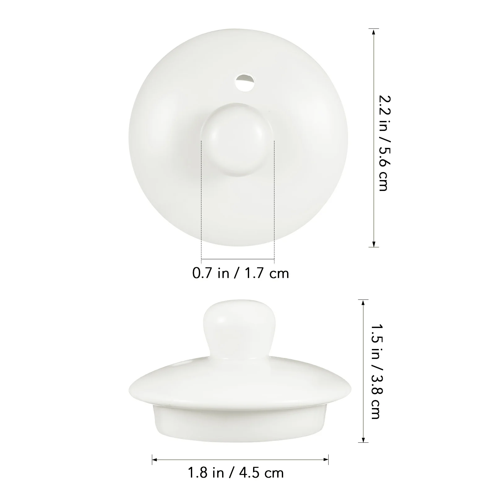 Replacement Tea Pot Lid Ceramic Material Delicate Design Fine Texture Long Term Use Protection Teapot Supply Household Teaware