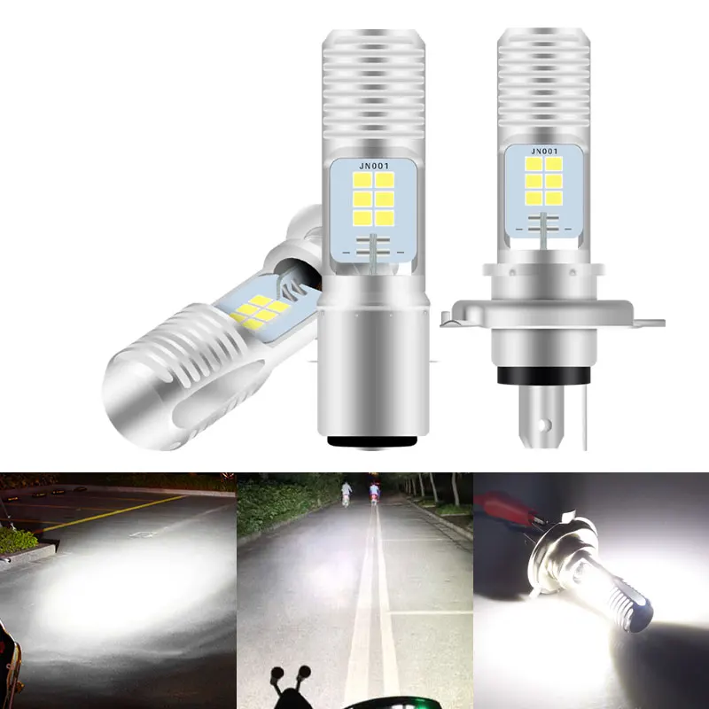 P15D 25 1 led motorcycle Headlights H4 LED ba20d h6 Spotlight Driving lights High Low beam headlight motorcycle Scooter led bulb