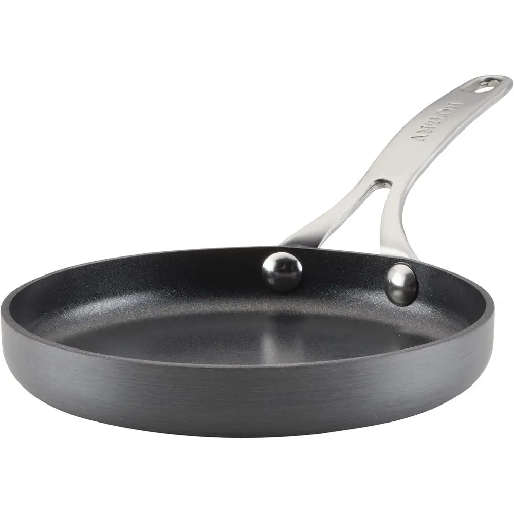 

Hard Anodized Nonstick Mini Skillet with Stainless Steel Handle, 6.5, Gray