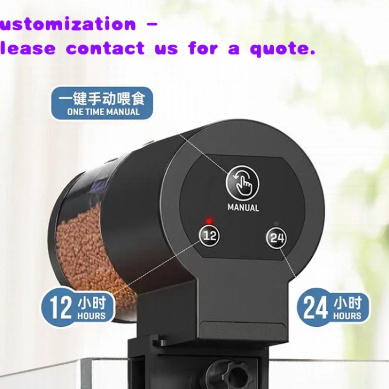 

custom.Custom Volume Timing Feeder & Aquarium Automatic Fish with Outdoor Space Glass & Plastic Accessories