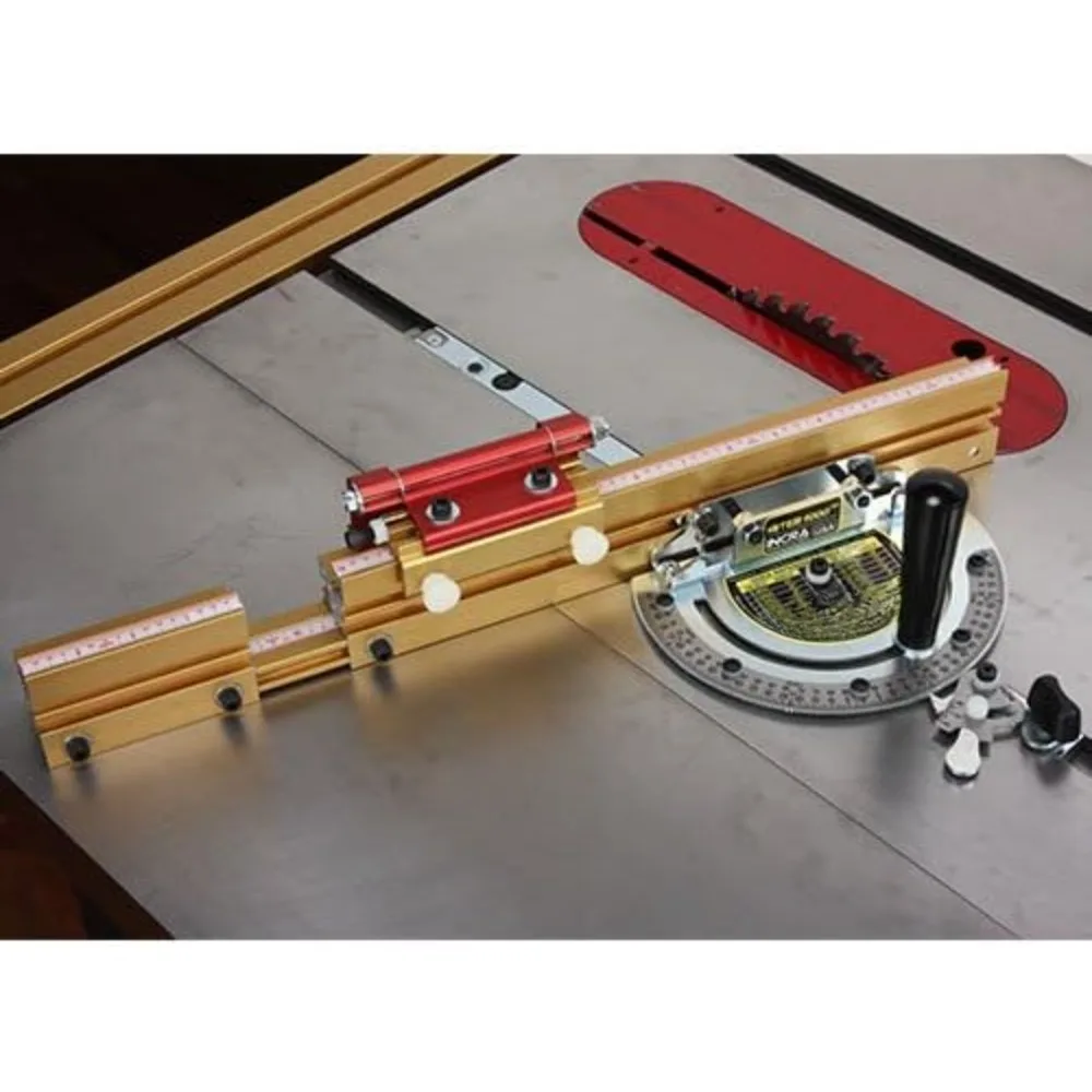 جودة عالية - مقياس ميتري 1000/HD، سياج متداخل يتوسع من 18 بوصة إلى 31 بوصة الطول الإجمالي، 21 بوصة طول × 7.8 بوصة عرض #2