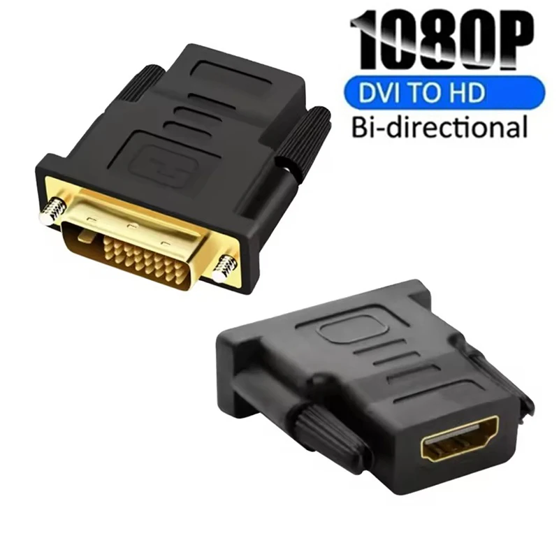 DVI 24+1 to HDMI-compatible Adapter Bi-Directional HDTV to DVI Cable DVI to HDTV Cable Converter For Monitor TV PS4 Xbox Monitor