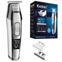 Kemei professional hair trimmer for men beard grooming hair clipper edge rechargeable electric hair cutting machine barber