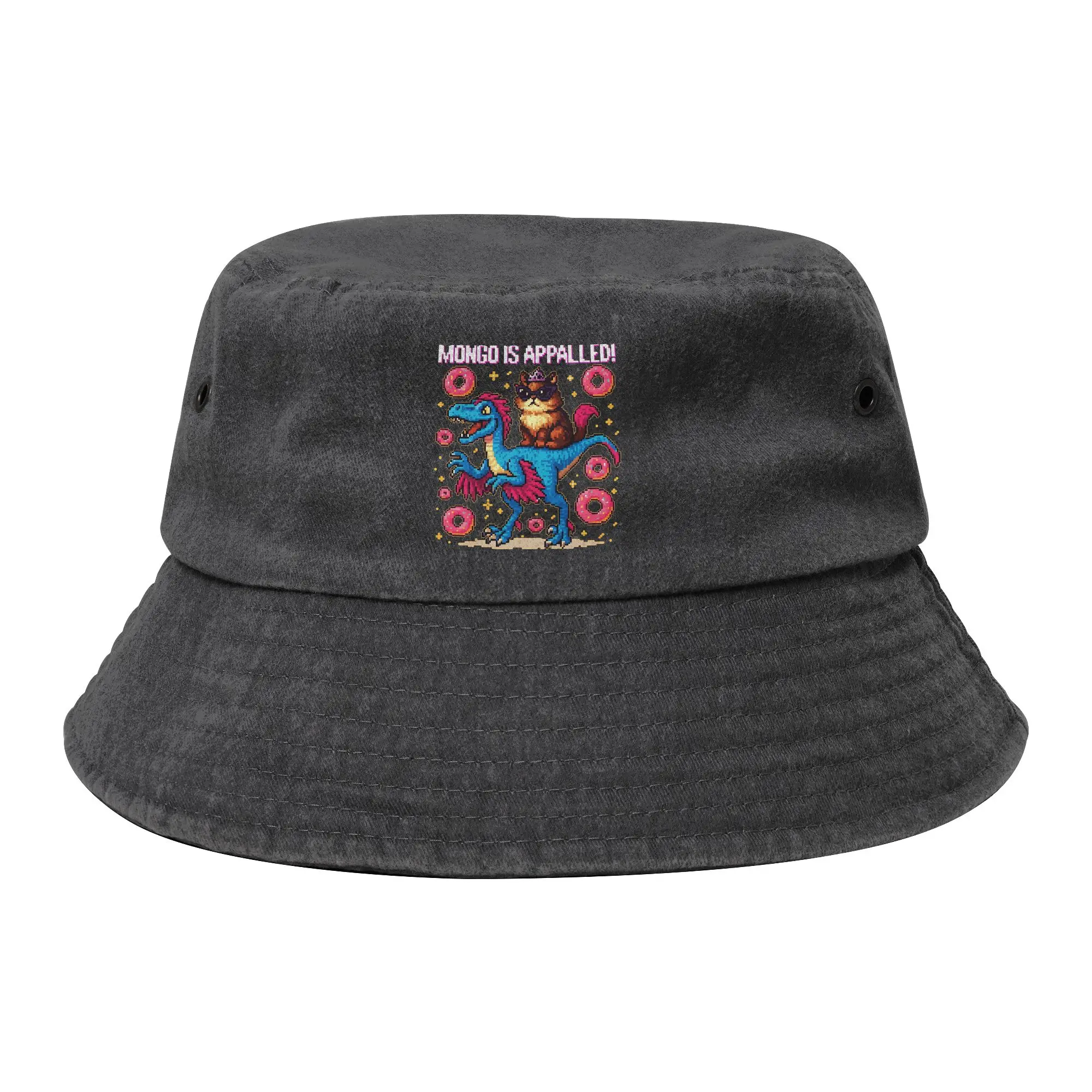 Summer Mongo is Appalled Merch Bucket Hat Stylish Girl Distressed Washed Sun Hats Dungeon Crawler Carl Bob Fishing Hats Vacation