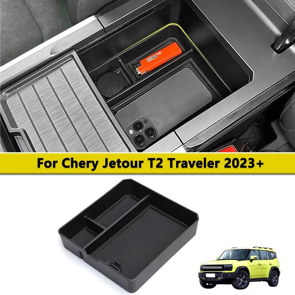 

Armrest Box Organizer For Chery Jetour T2 Traveler 2023 2024 2025 Center Console Storage Tray Interior Parts Car Accessories