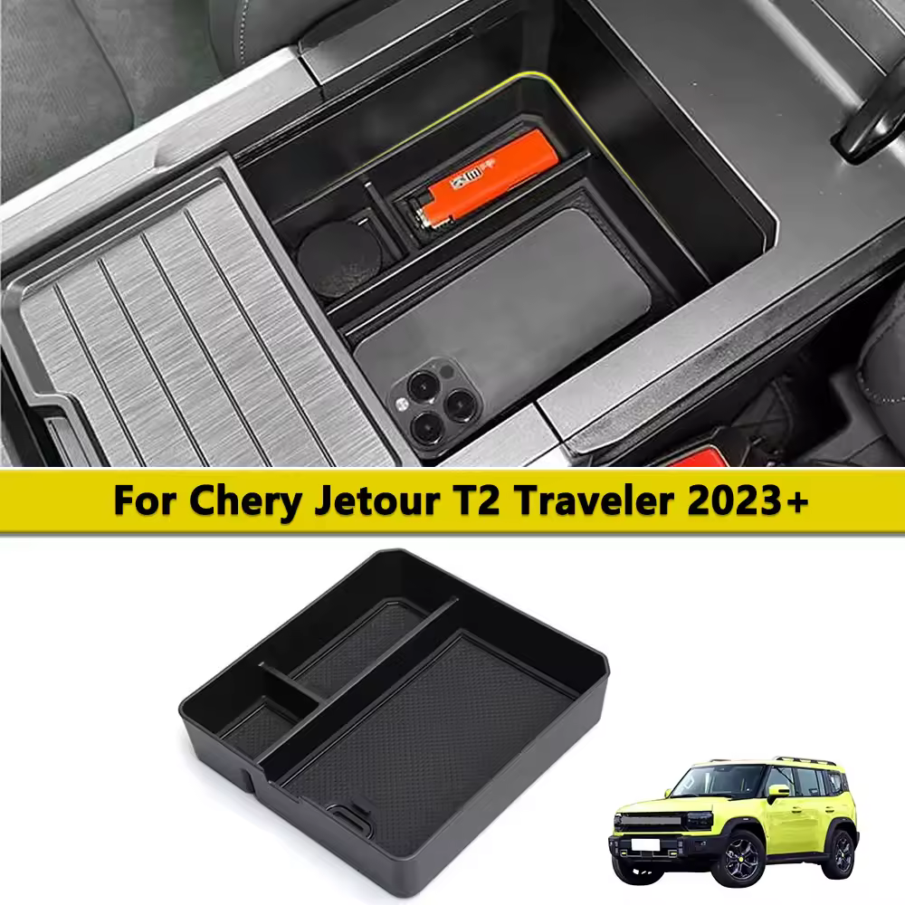 Organizzatore della scatola del bracciolo per Chery Jetour T2 Traveller 2023 2024 2025 Vassoio portaoggetti della console centrale Parti interne Accessori auto