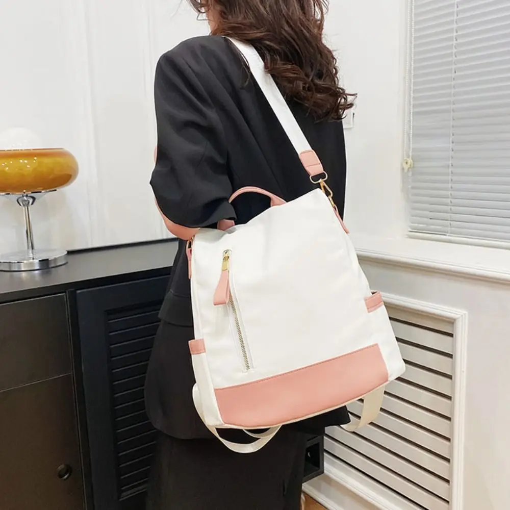 Zaino multiuso da donna alla moda in tessuto di nylon antifurto borsa a tracolla casual elegante zaino da viaggio femminile impermeabile