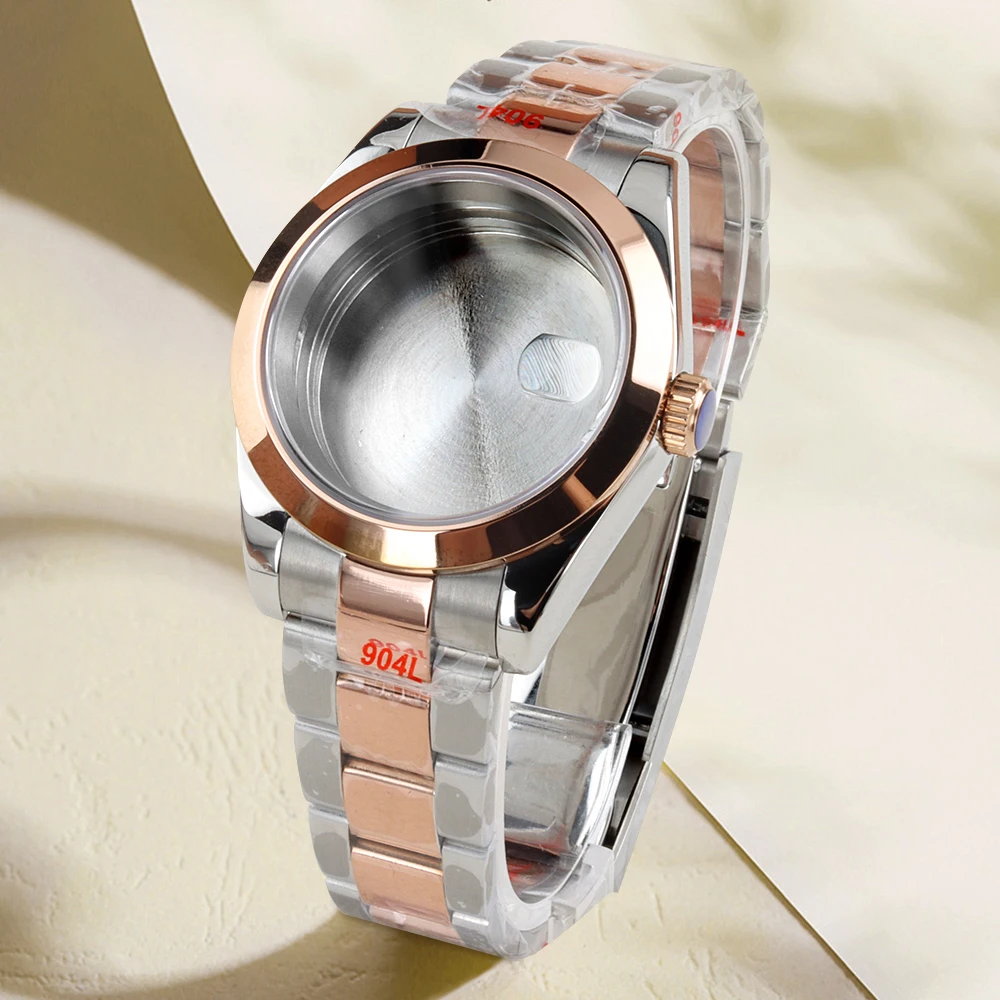 

36/39mm NH35 Watch Case 316L Stainless Steel Oyster/Jubilee Bracelet for NH35 NH36 Movement 28.5mm Dial Parts Sapphire Glass