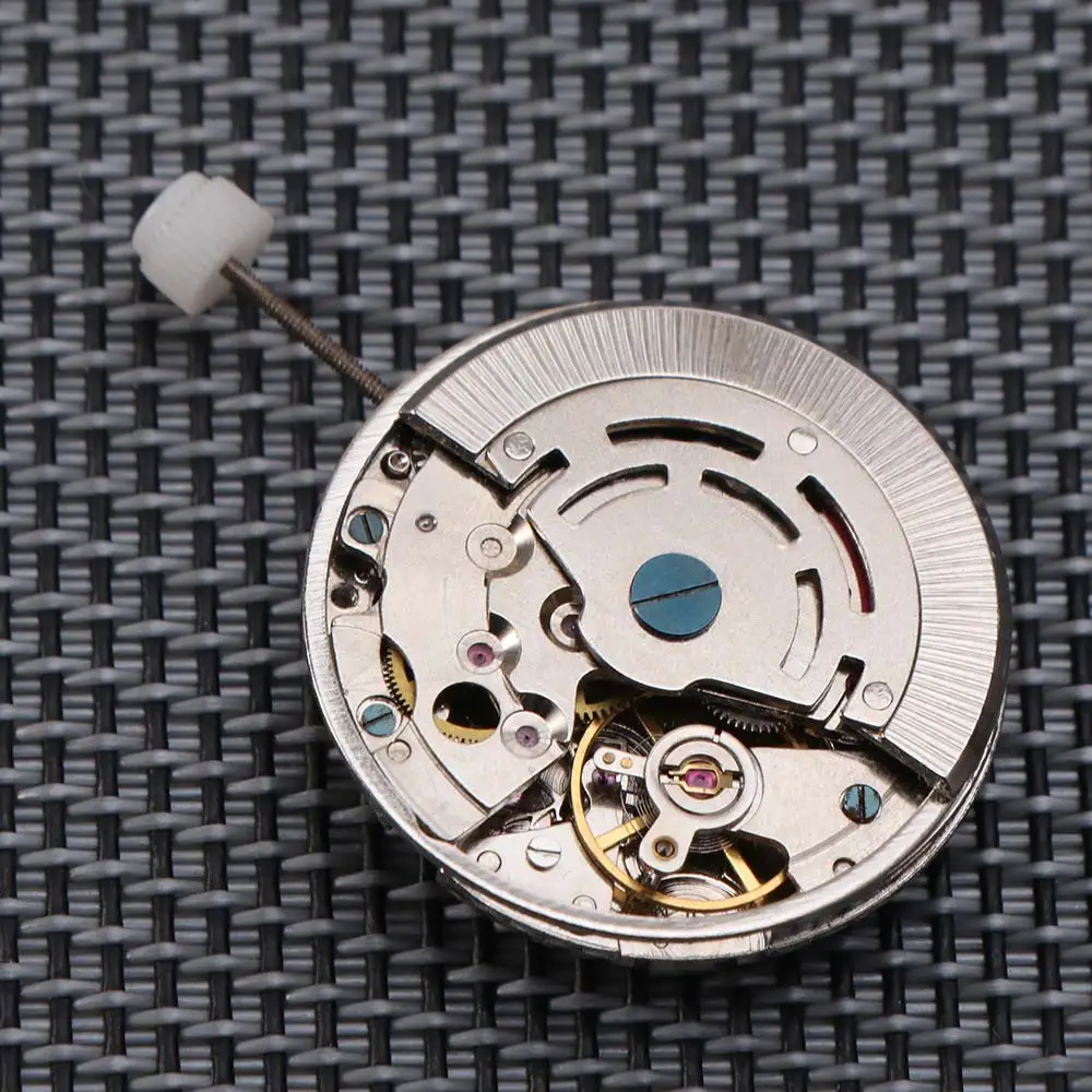White Movement 2813 Watch Movement 3 Pin Design 3 Hands Watch Movement Replacement Automatic Mechanism Single Calendar