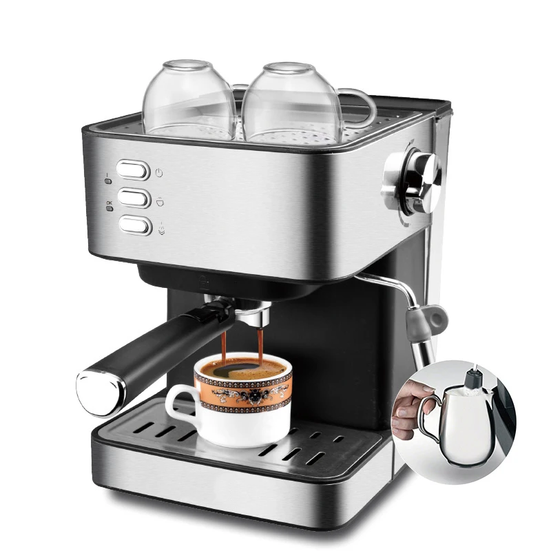 YUNYI Electric 15Bar Italian Household  Coffee Machine Fancy Milk Foam Maker 220V Eu Machine industrial Coffee Machines