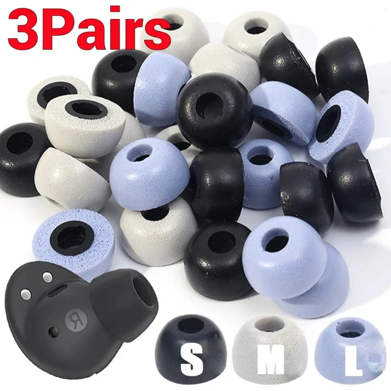 3-1Pairs Memory Foam Earplugs for Samsung Galaxy Buds Pro Soft Sponge Noise Reduction Earbuds Ear Plugs for Galaxy Buds Pro