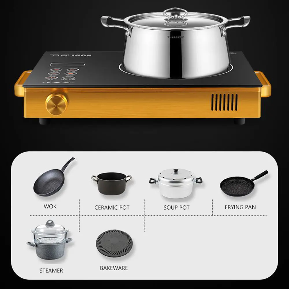 3000W Stainless Steel Electric Cooker Hob Ceramic Stove Household Convection Stove High Power Induction Cooker hob