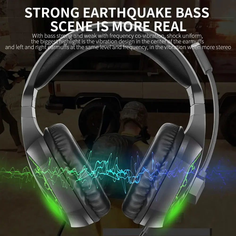 Stand 3.5mm PC Computer 7100 Headphone Microphone Gaming Headset Wired 7100 Game Earphones and Headphone manufacturer