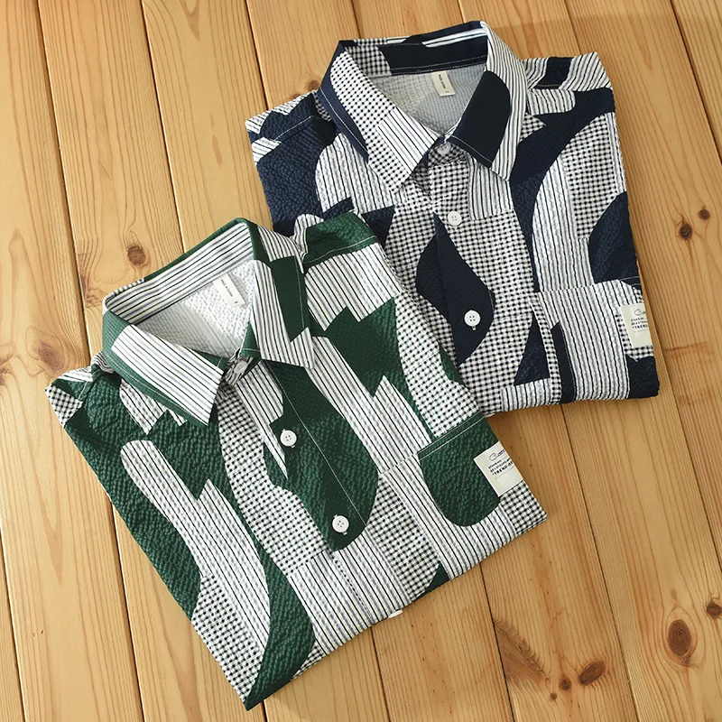 

Designer Short Sleeved Casual Quality Brand Shirts For Men Fashion Comfortable Printing Loose Tops Clothing Camisa Masculina