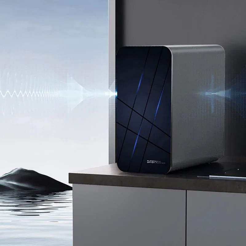 

Двойной выпуск воды, 7-ступенчатая фильтрация, двухмембранный очиститель воды RO, новый дизайн, прямая питьевая вода для всего кухни, безрезервуарный