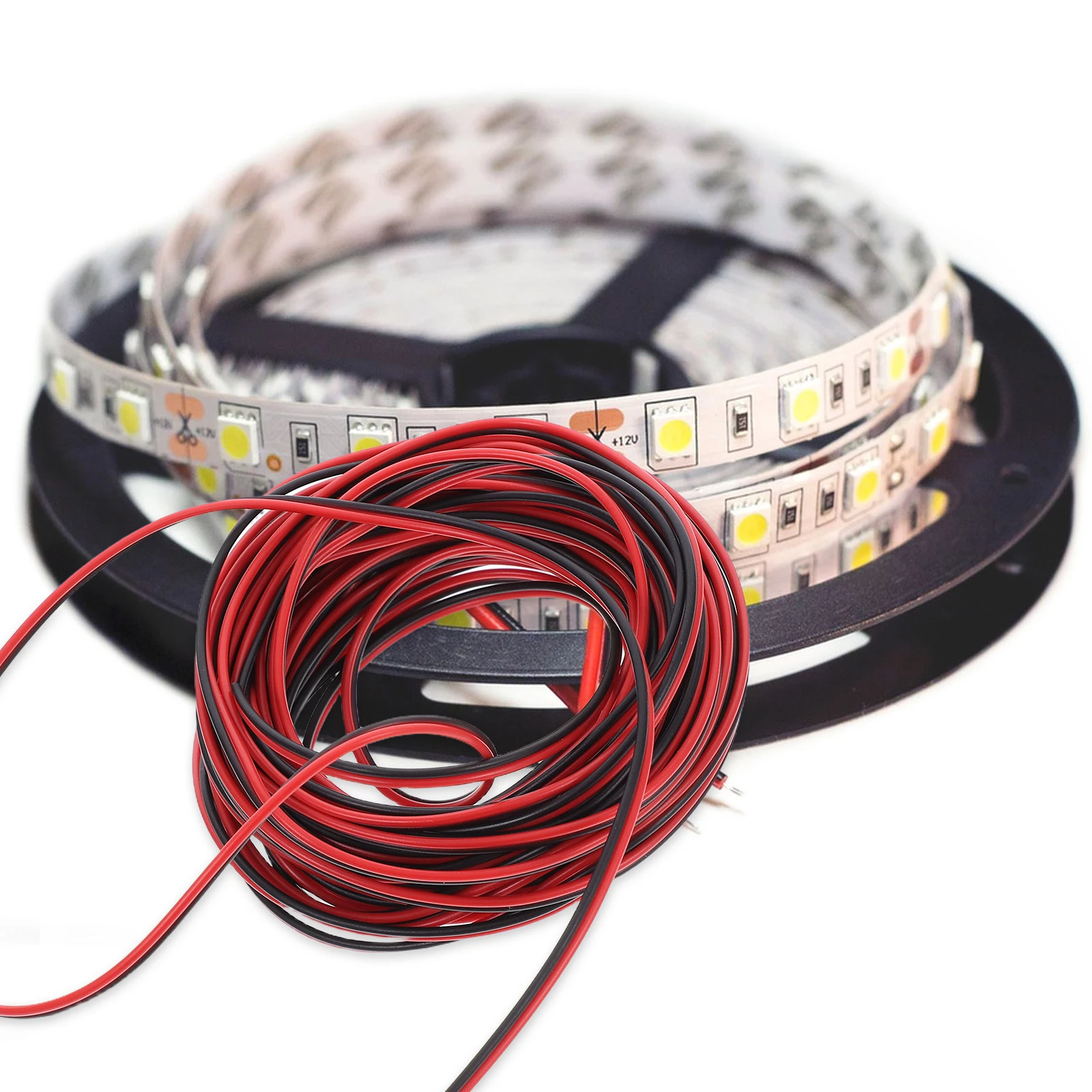 

10M Led Strip Light Extension Cable Flexible Conductive Wiring Connector For Boat Home Decorative Lighting Applications Durable