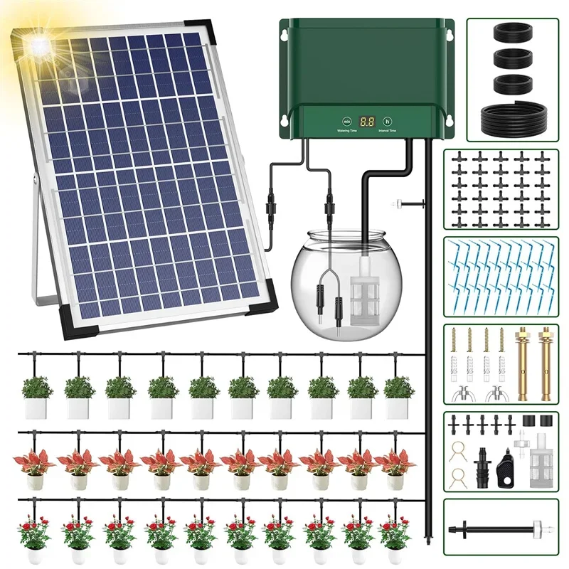 2024 Latest Model Drip Irrigation Kit for Garden Drip Irrigation SystemSupported Irrigation System Kit for Plant Bed Green House