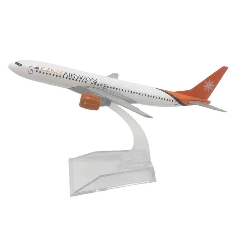 

1/400 Scale 737 Alloy Aircraft Model 16 Cm B737 Mongolia Ezmis Airlines Aircraft Model With Stand Simulation Airliner